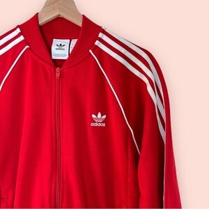 Adidas Red and White Track Suit